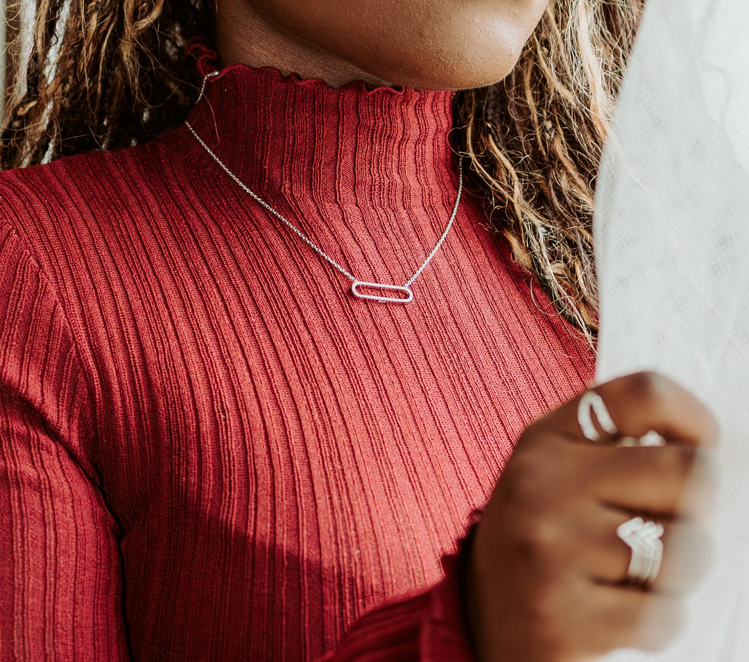 Rounded Rectangle Necklace